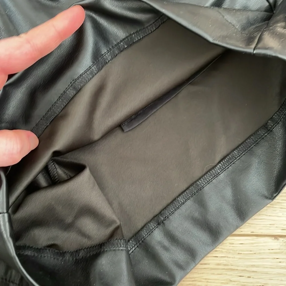 A new day vegan leather shorts